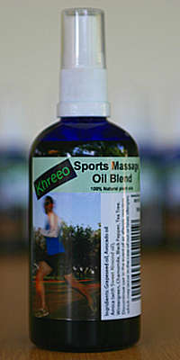 Khreeo Sports massage oil 100ml, www.khreeo.co.za
